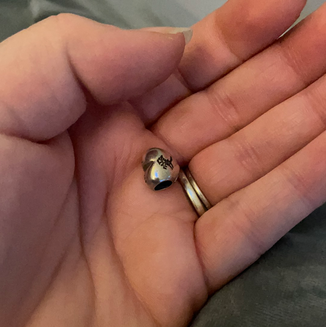 Genuine Pandora Chinese Writing Heart