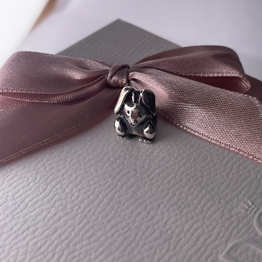 Genuine Pandora Rabbit Bunny Animal Charm