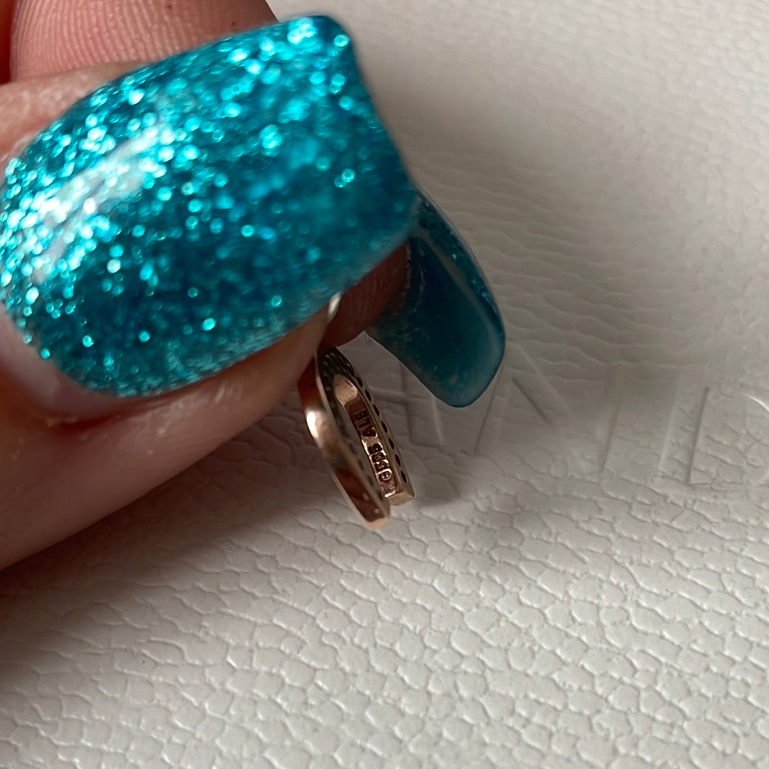 Genuine Pandora G585 Gold Pave Dangle Horseshoe