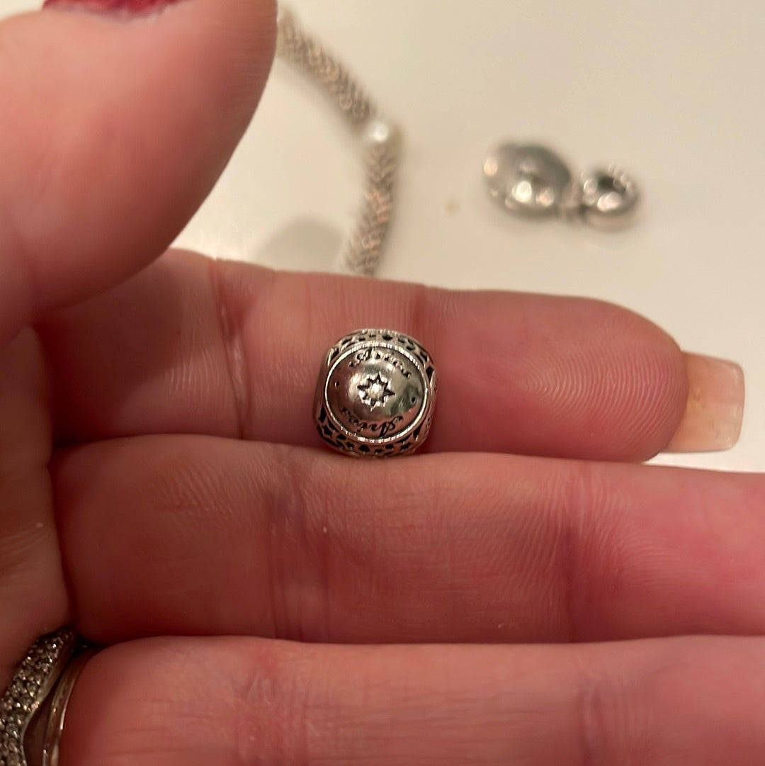 Genuine Pandora Sparkling Aries Charm Horoscope