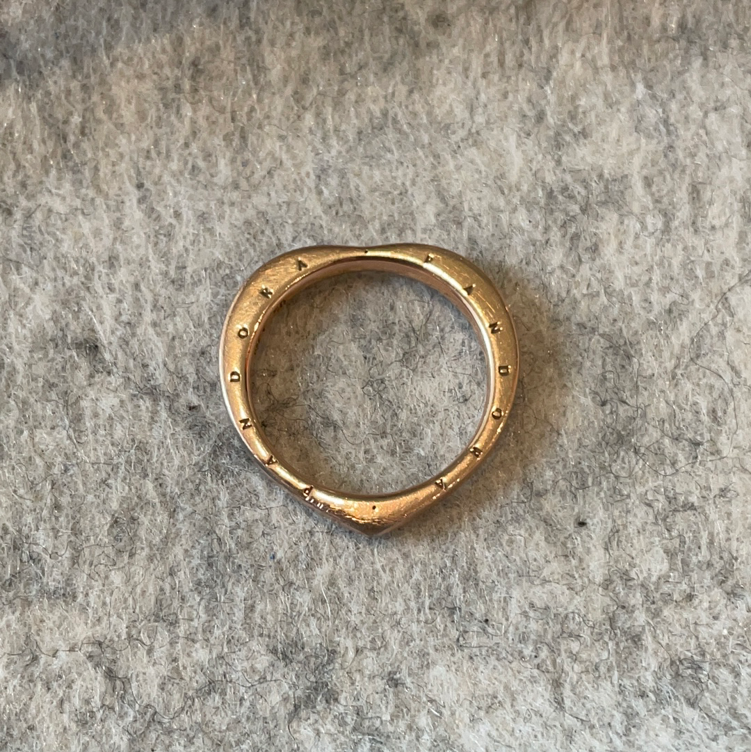 Genuine Pandora Rose Gold Heart Shaped Ring Plain 56