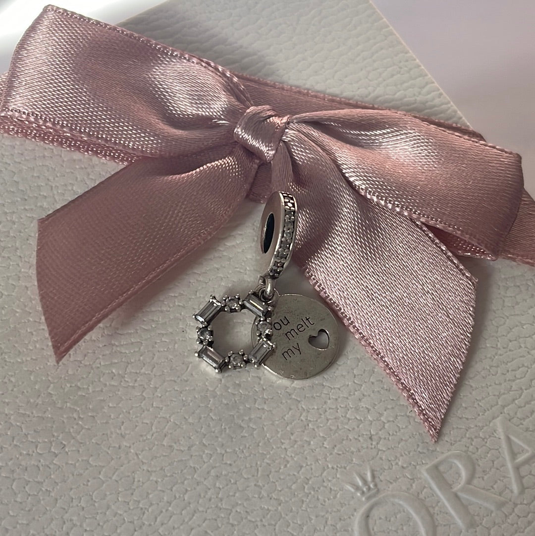 Genuine Pandora You Melt My Heart Xmas Christmas Charm