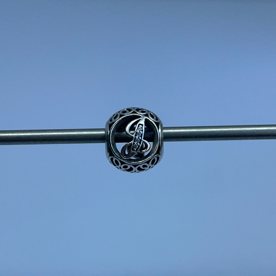 Genuine Pandora Vintage Letter J Charm