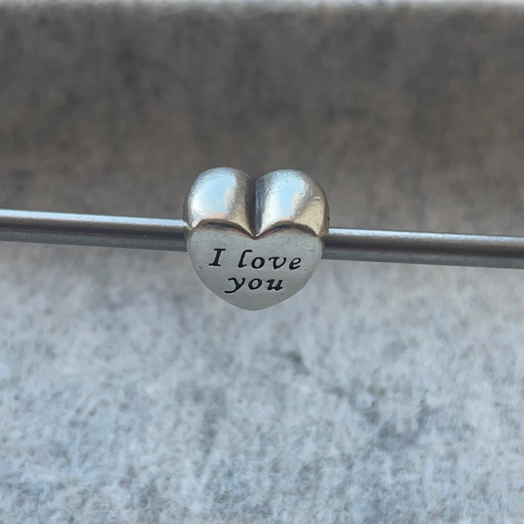 Genuine Pandora I Love You Charm Heart Shaped Valentine's Day
