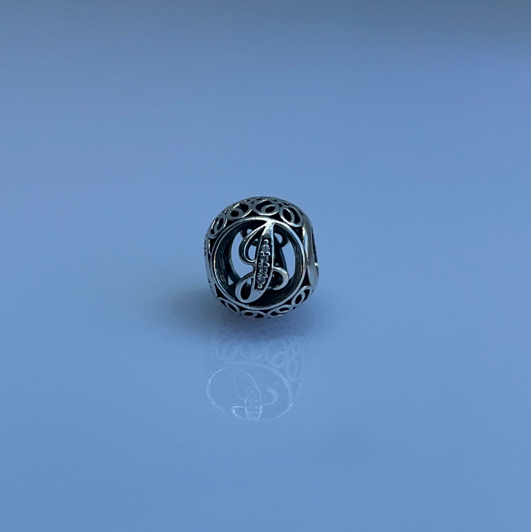 Genuine Pandora Vintage Letter J Charm