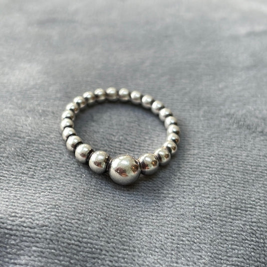 Genuine Pandora Plain String of Beads Ring Size 52