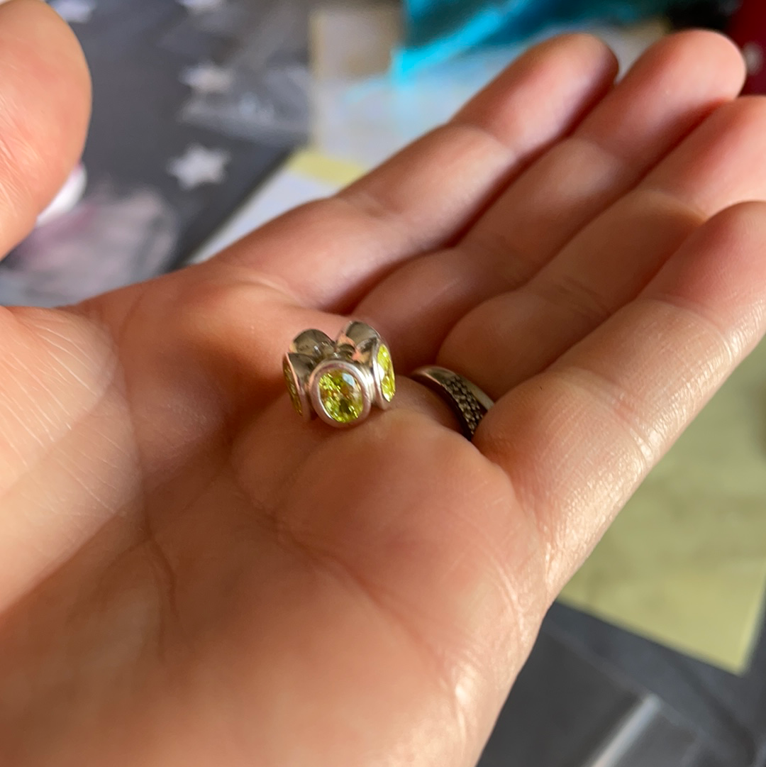 Genuine Pandora Oval Light in Light Green Colour