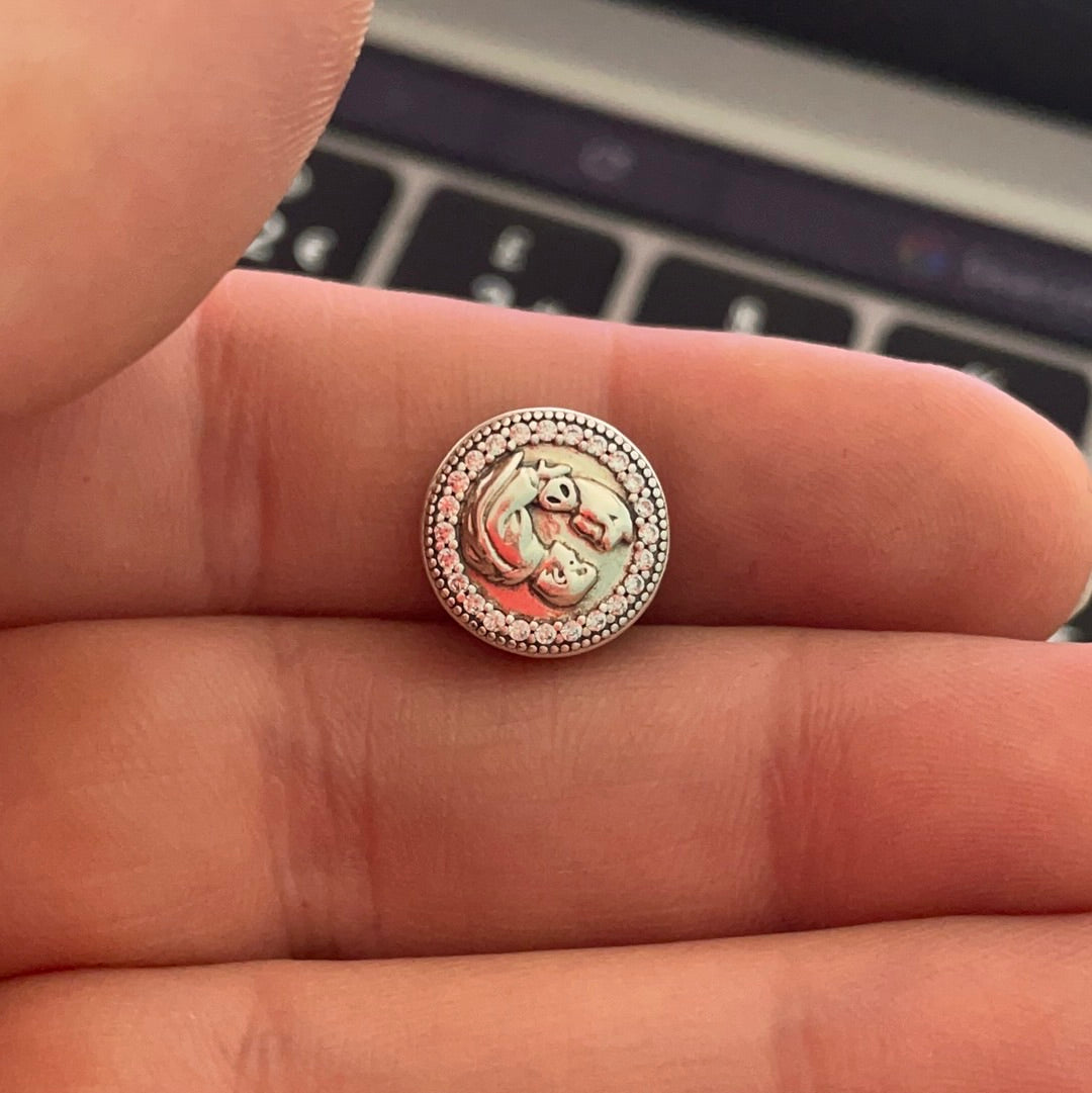 Genuine Pandora Disney Snow White and Prince Charming First Kiss Charm