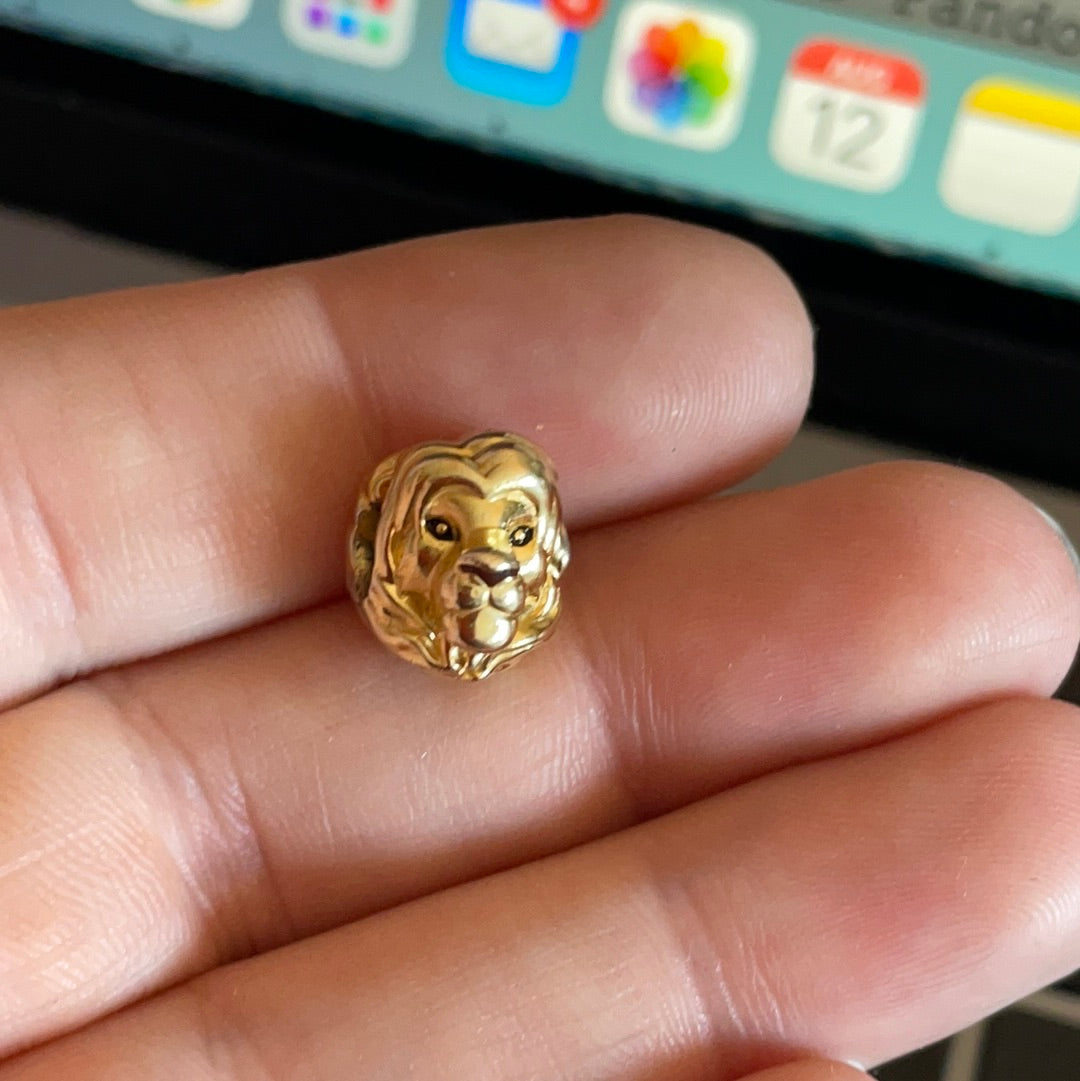 Genuine Pandora Disney Shine Gold Lion King Simba Mufasa Head Charm