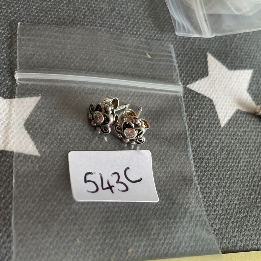 Genuine Pandora Fairy-tale Tiara Regal Stud Earrings