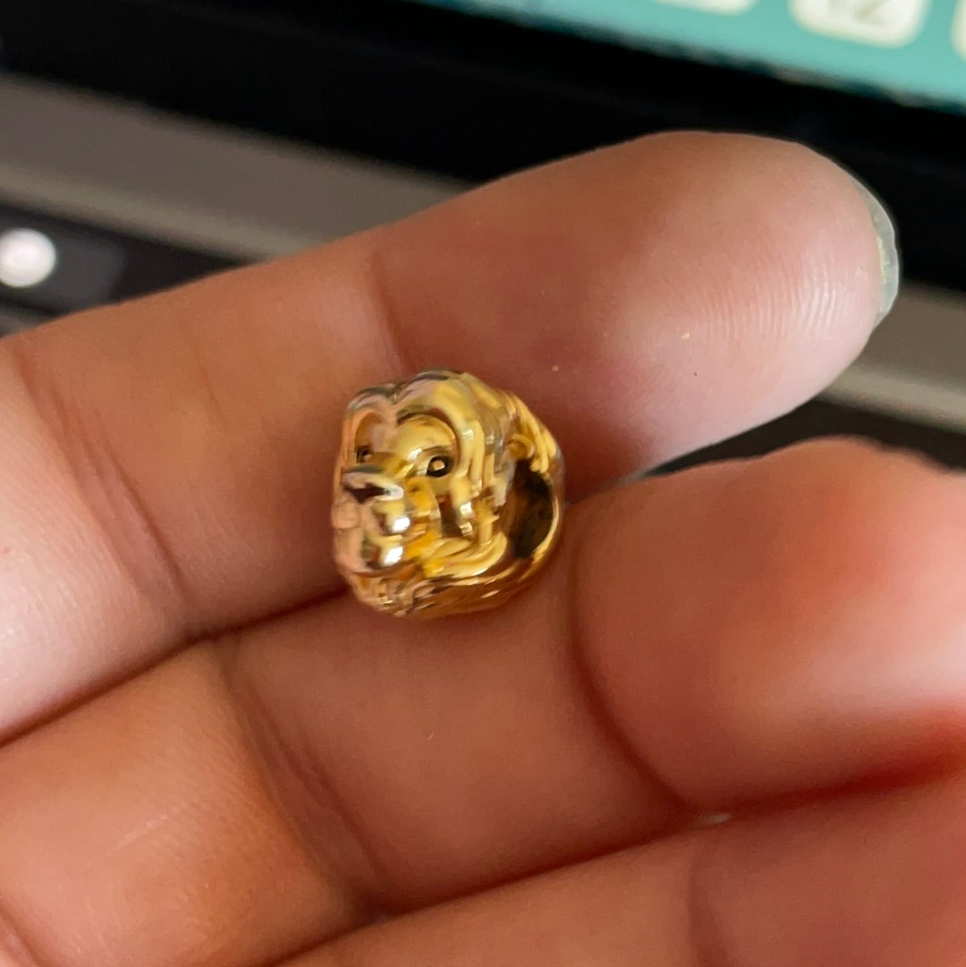 Genuine Pandora Disney Shine Gold Lion King Simba Mufasa Head Charm