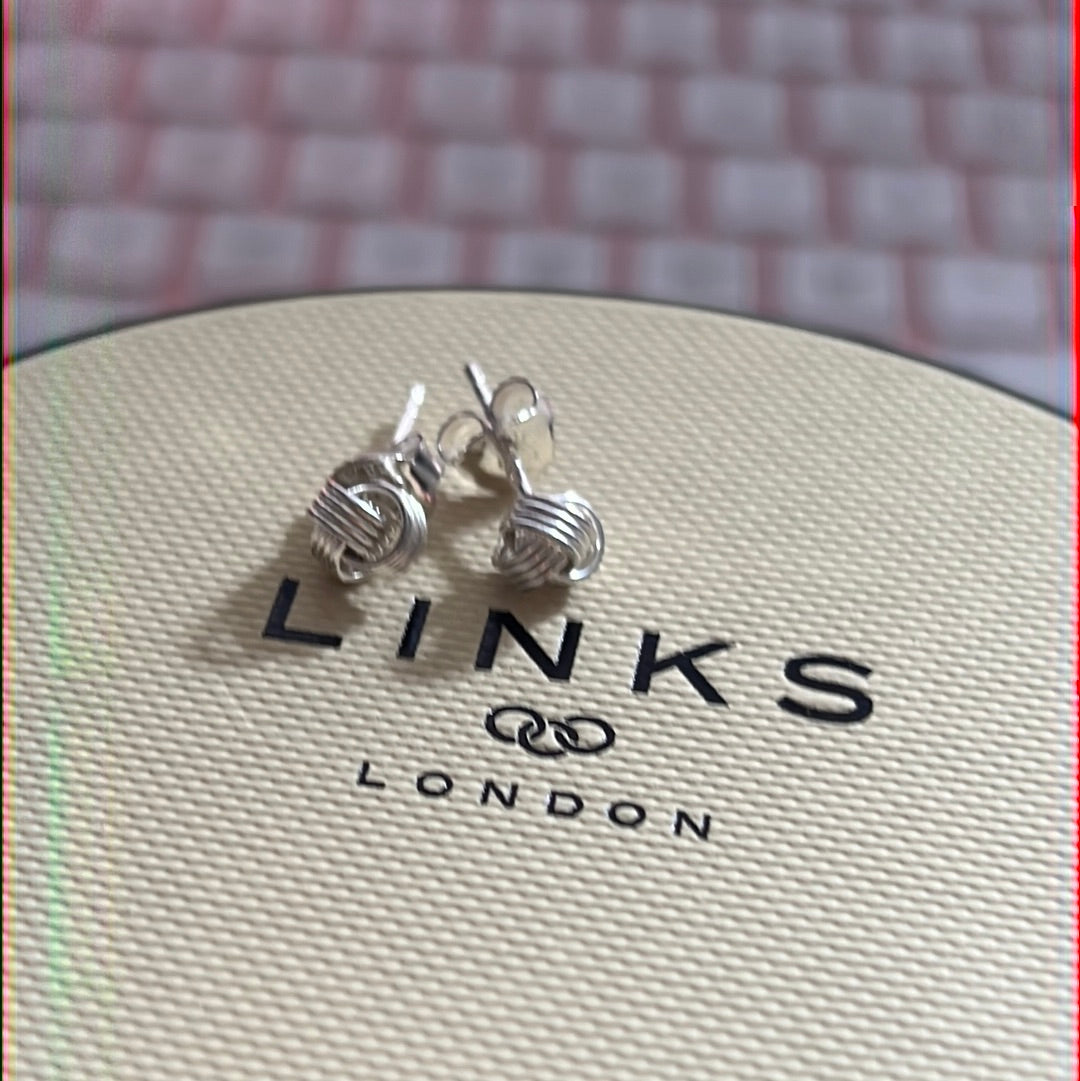 Genuine Links of London BN Open Knot Ball of Wool Earrings