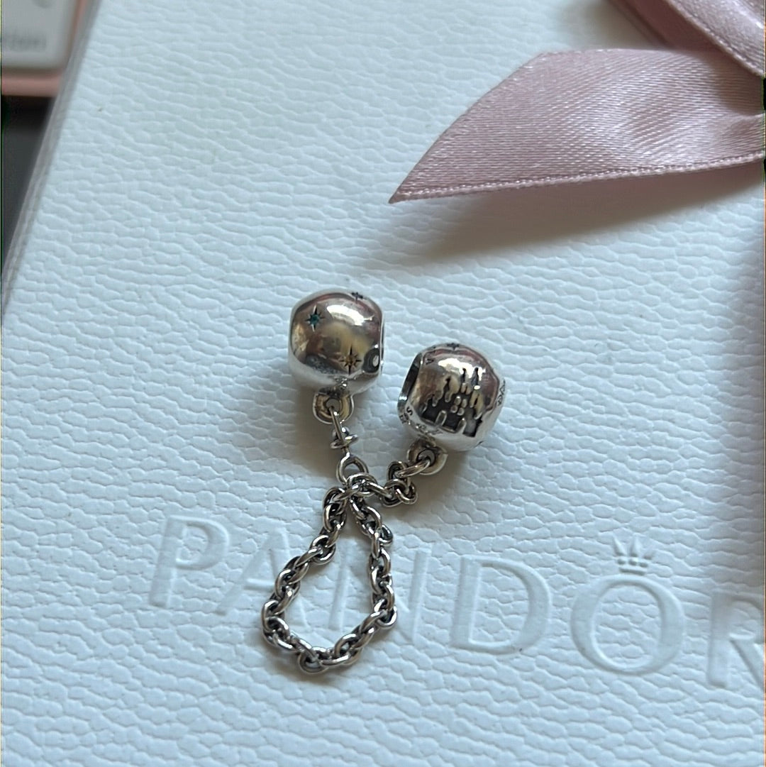 Genuine Pandora Disney Parks Exclusive Cinderella Safety Chain