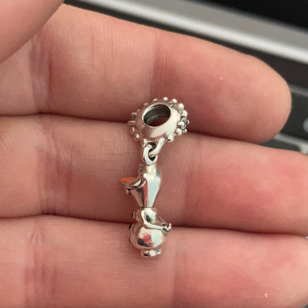 Genuine Frozen Charm Disney Olaf Enamel Xmas Dangle Christmas Charm