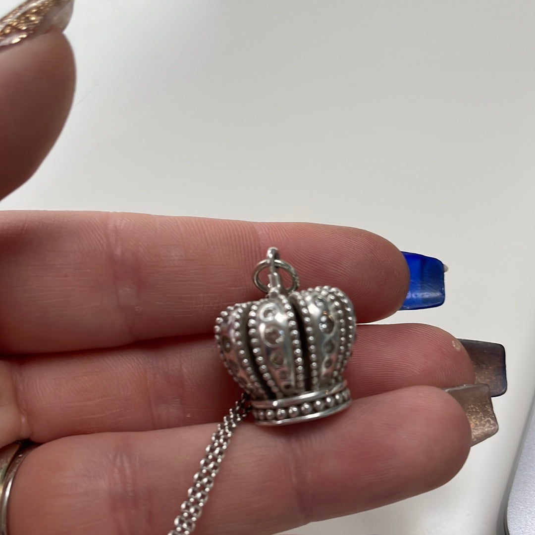 Genuine Pandora Large Crown Royal RARE Pendant