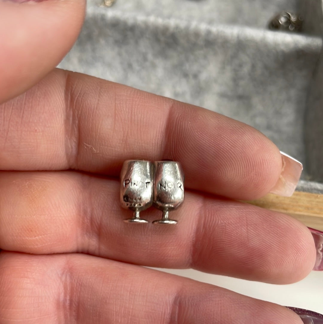 Genuine Chamilia Wine Charm With CZ on the top
