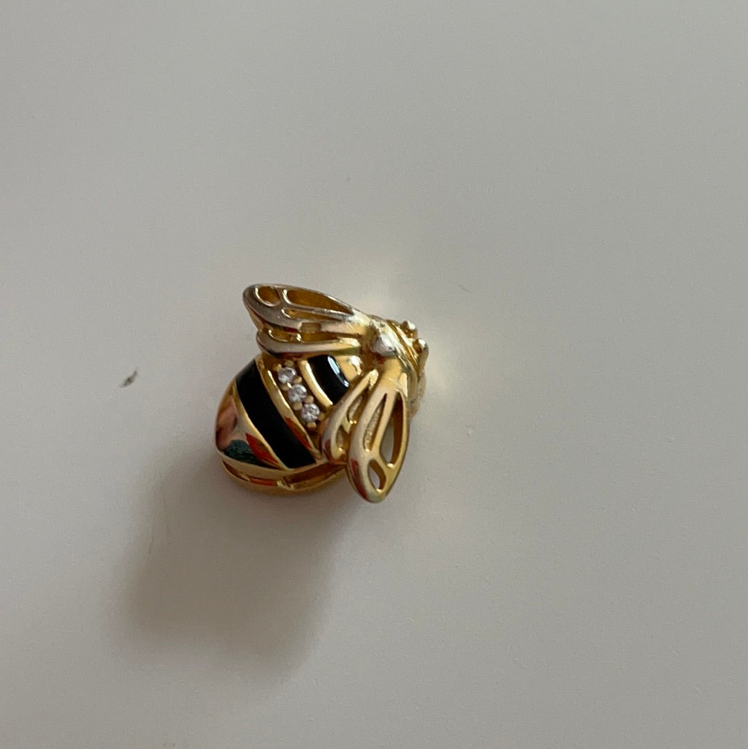 Genuine Pandora Reflexions Shine Gold Bumble Bee Pandora Charm Clip