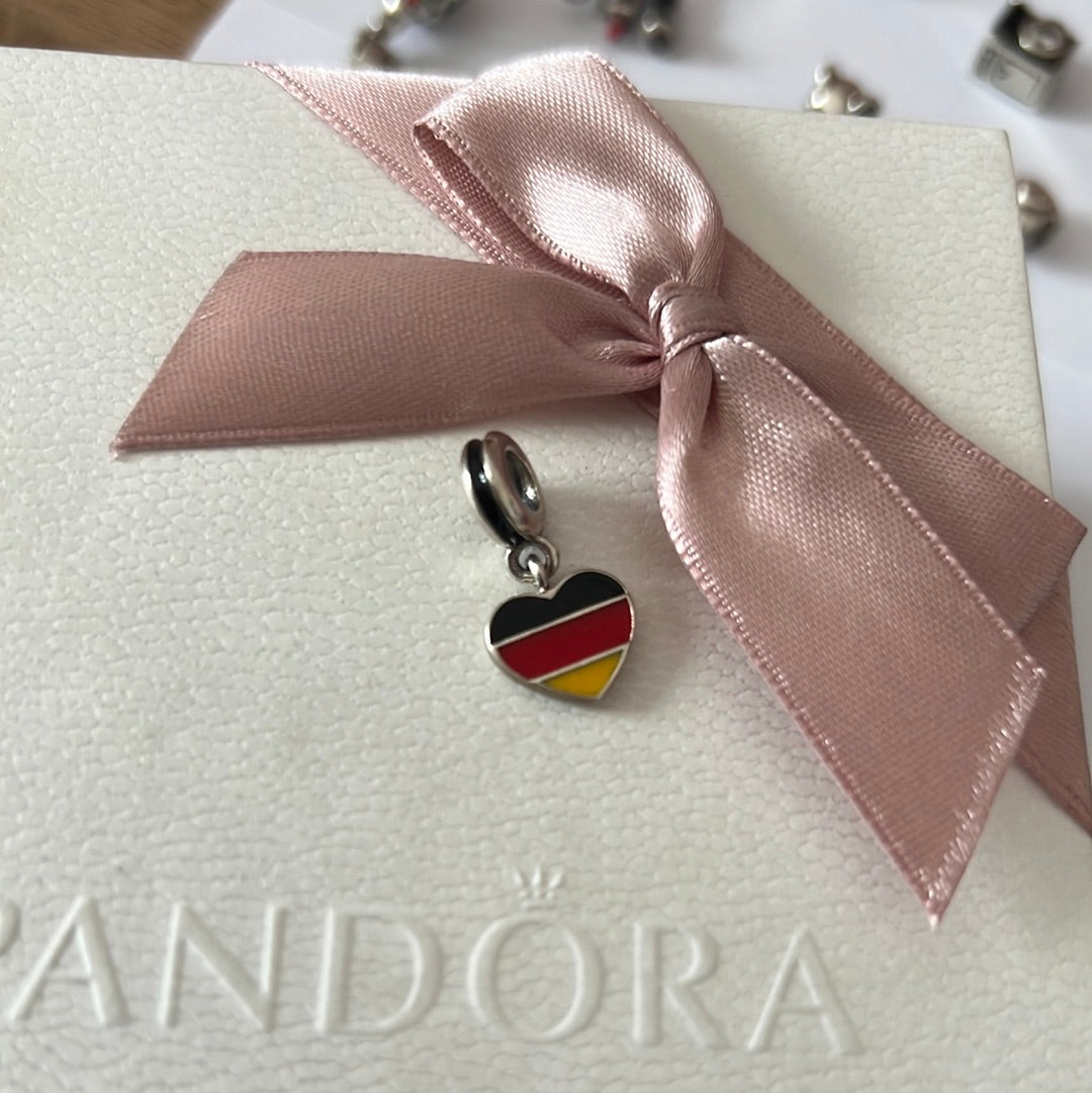 Genuine Pandora Germany Heart Travel Charm