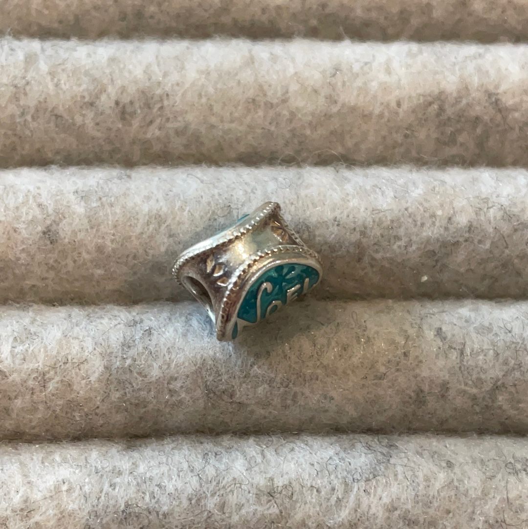 Genuine Chamilia Blue Noel Christmas charm