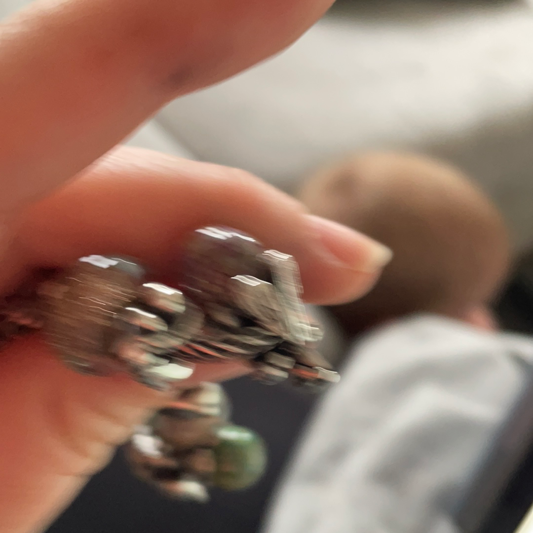 Genuine Trollbeads Fairy on a Bud Murano Charm