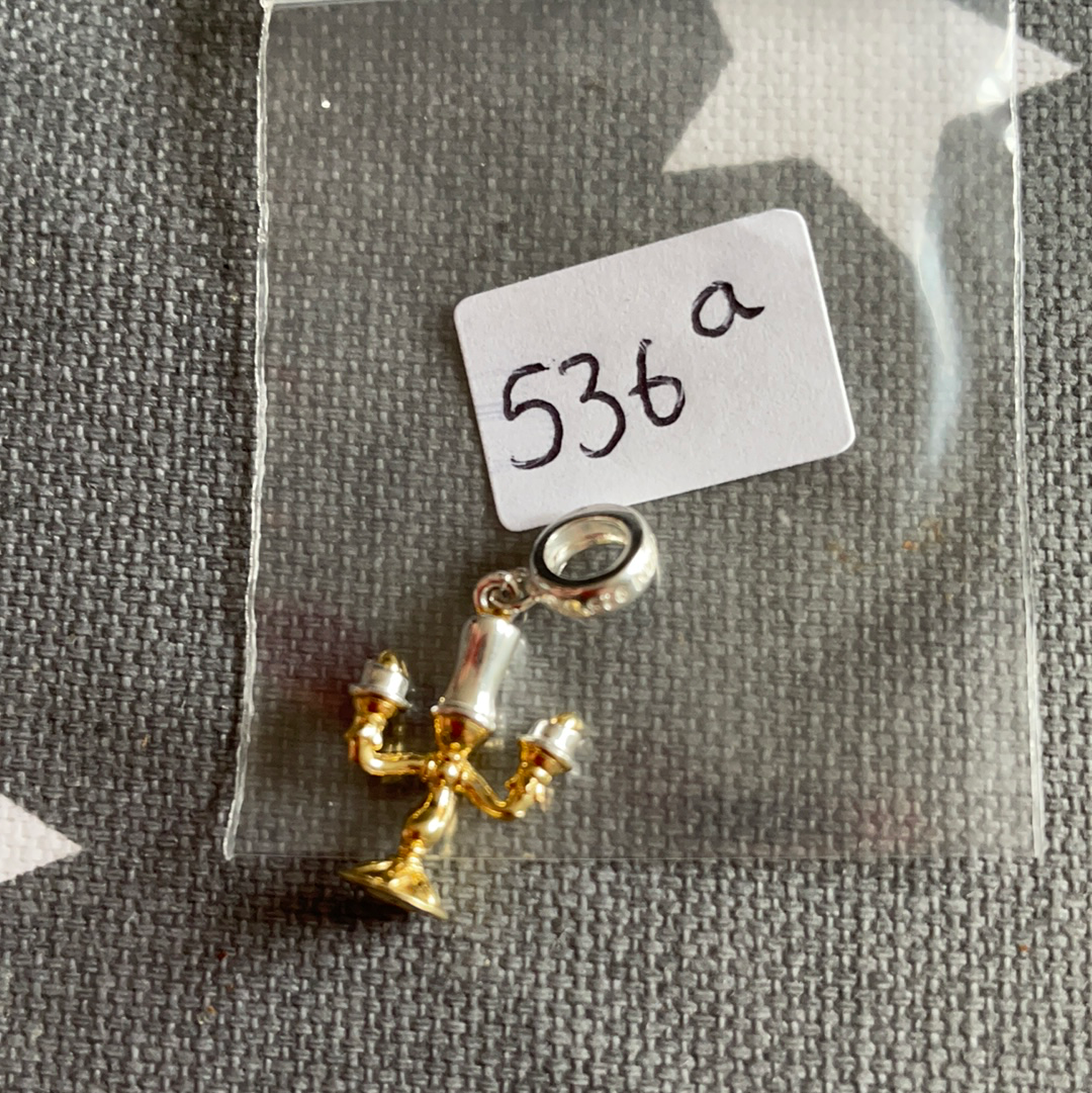Genuine Chamilia Disney Lumiere Beauty and the Beast Two Tone Charm