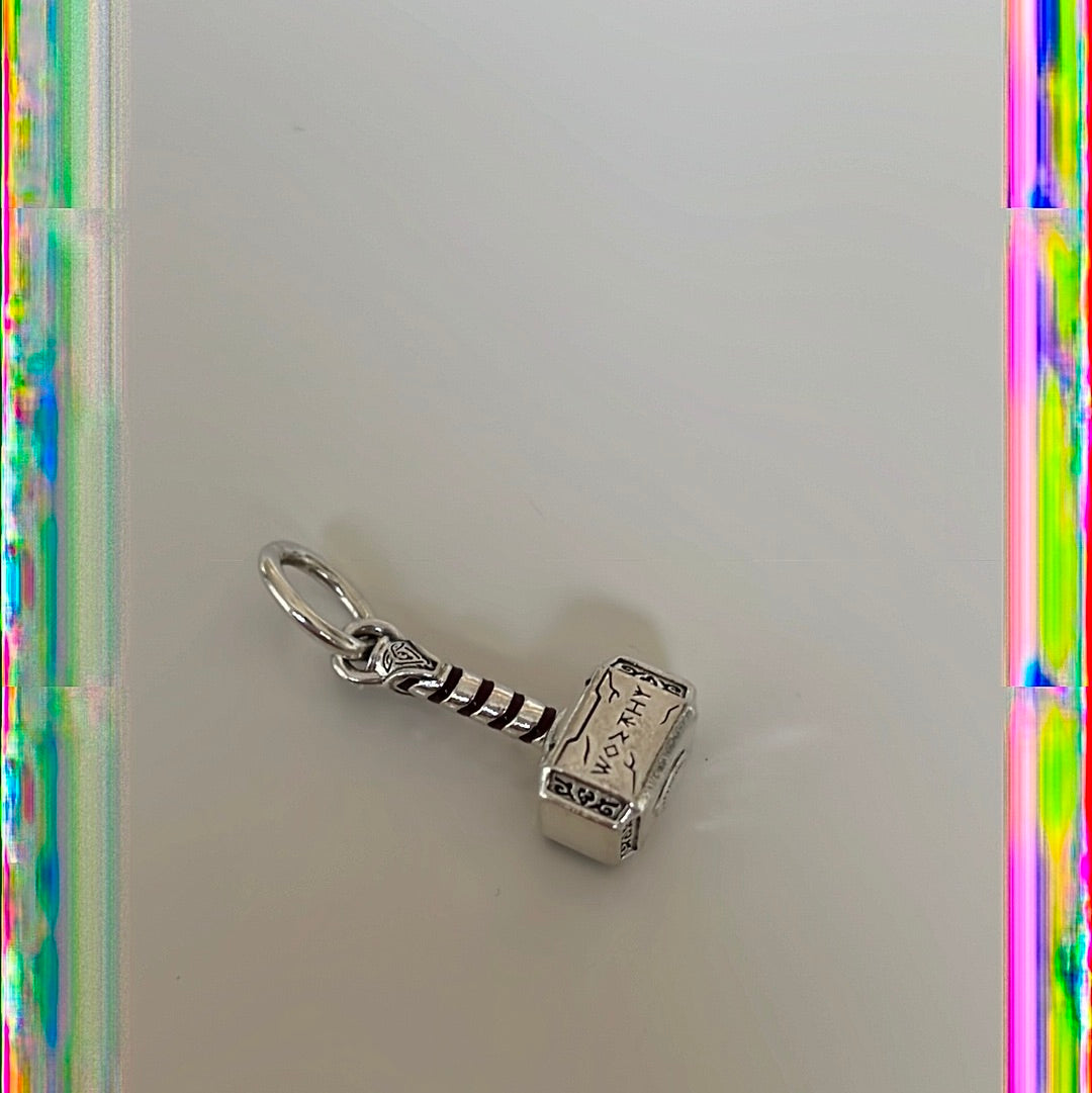 Genuine Pandora X Marvel Thor Hammer Dangle Charm