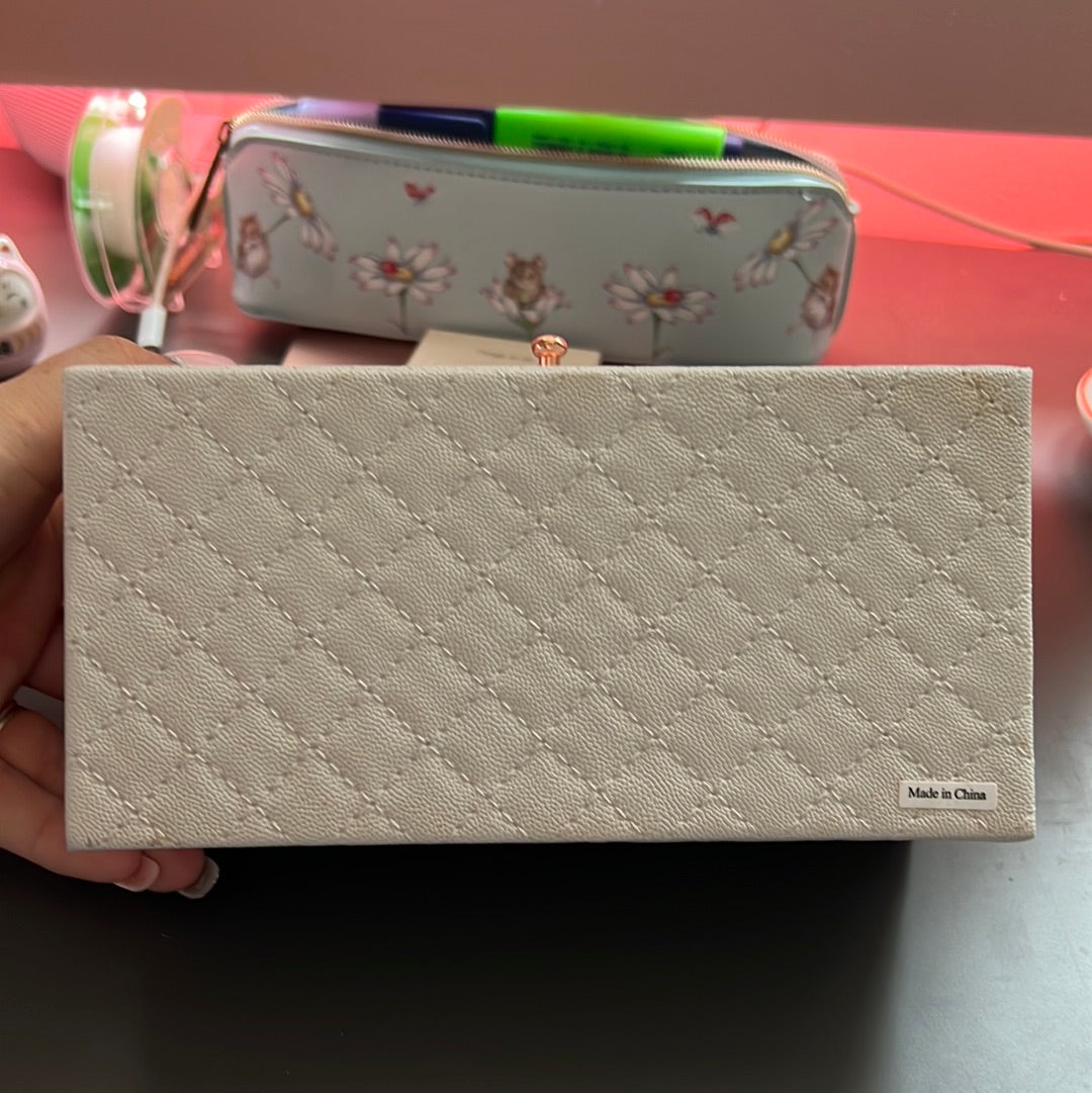 Genuine Pandora Promo Quilted Grey Jewellery Travel Box Case