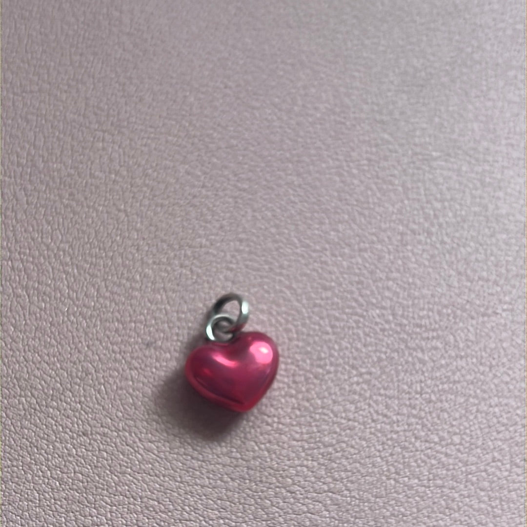 Genuine Links of London Red Enamel Heart Charm fits on Sweetie Bracelet