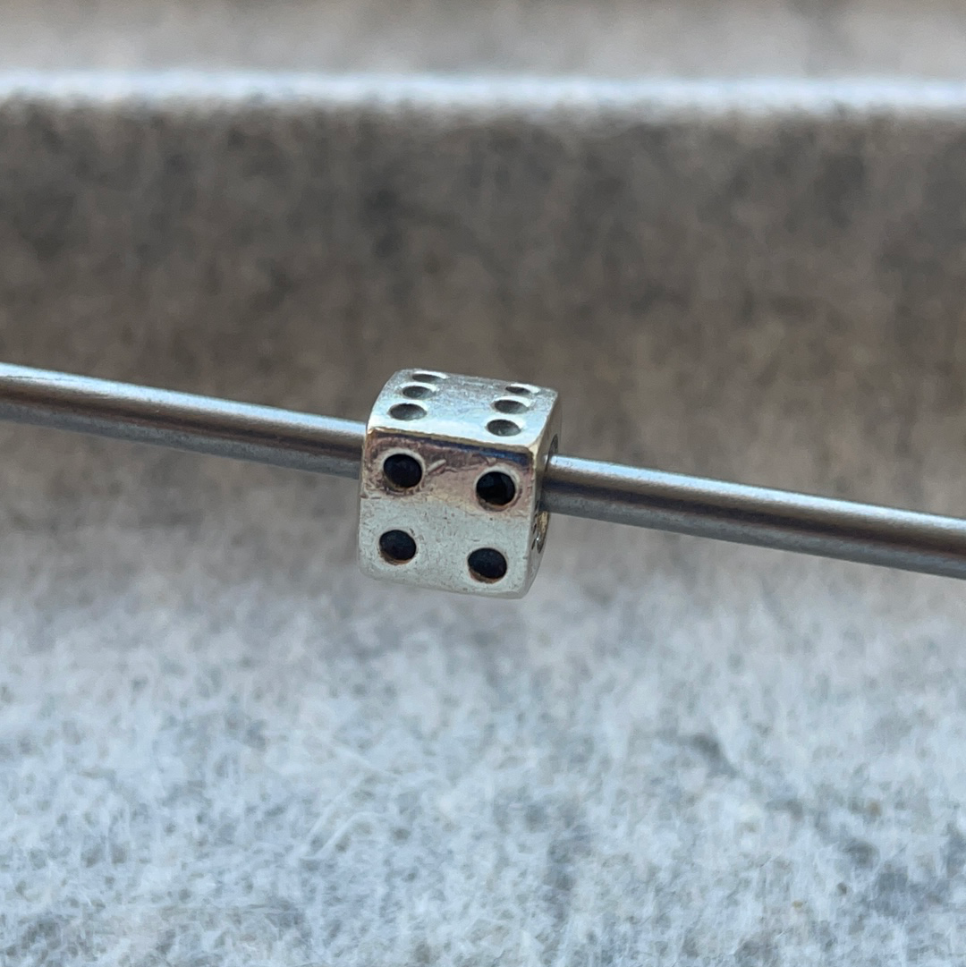 Genuine Pandora Dice Charm Retired