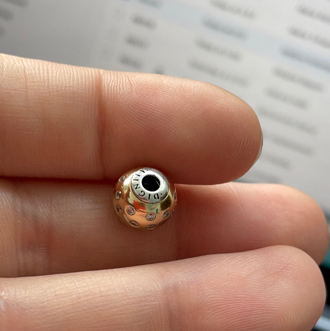 Genuine Pandora Essence 14ct Gold Dignity Charm