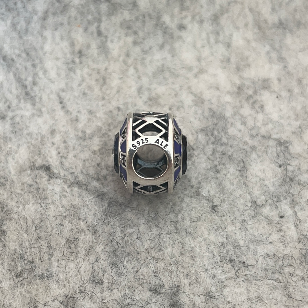 Genuine Pandora Blue Mosaic Charm Beautiful