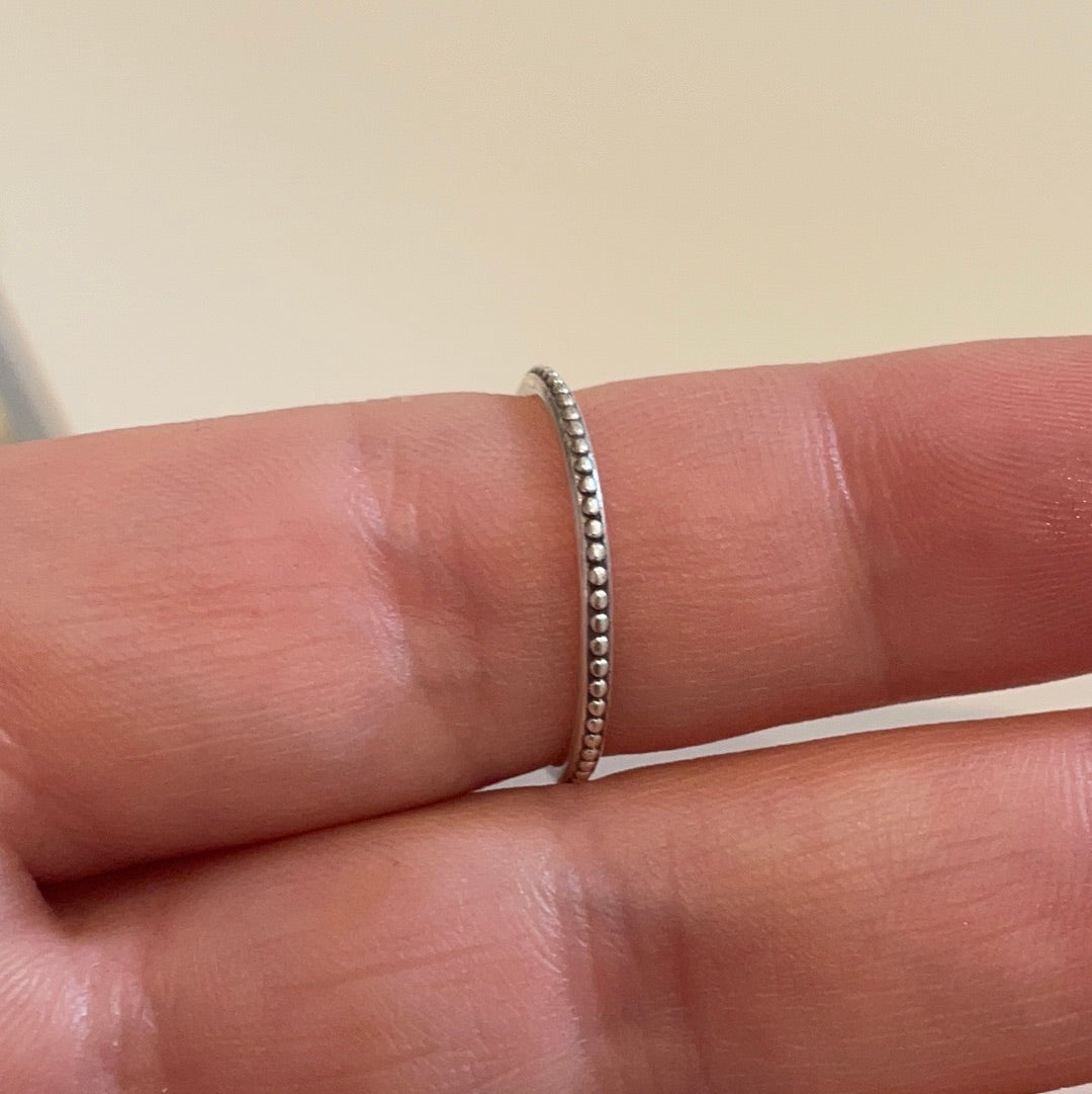 Genuine Pandora Purple Forget Me Not Ring Size 54