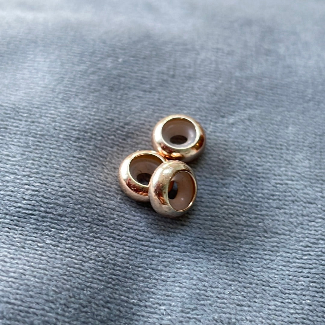 Rose Gold and Silicone Moments Stoppers X2 Perfect for Bangles