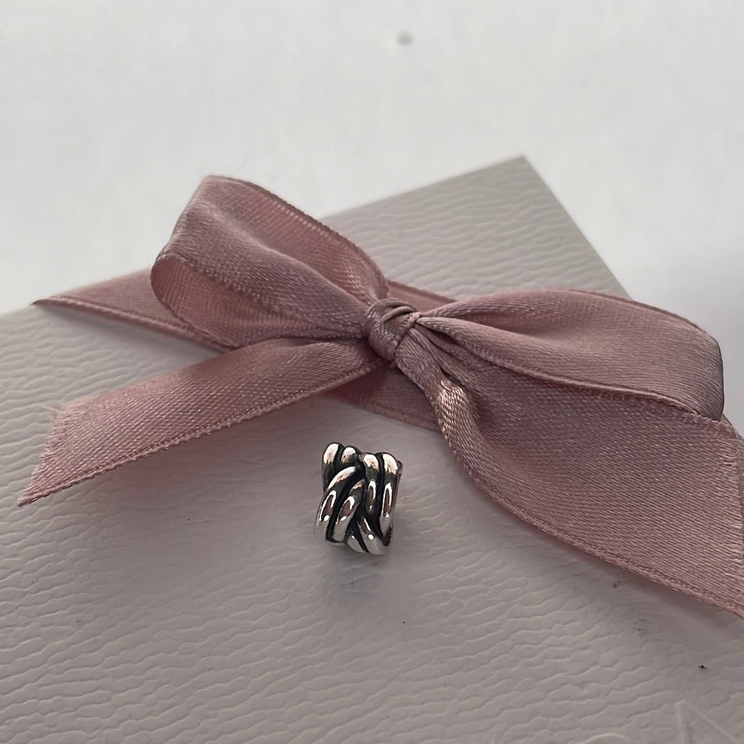 Genuine Pandora Basket Weave Retired Charm