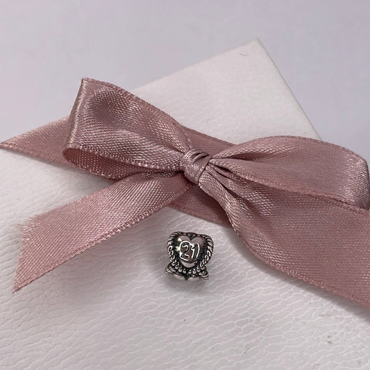Genuine Pandora 21 21st Heart Birthday Charm