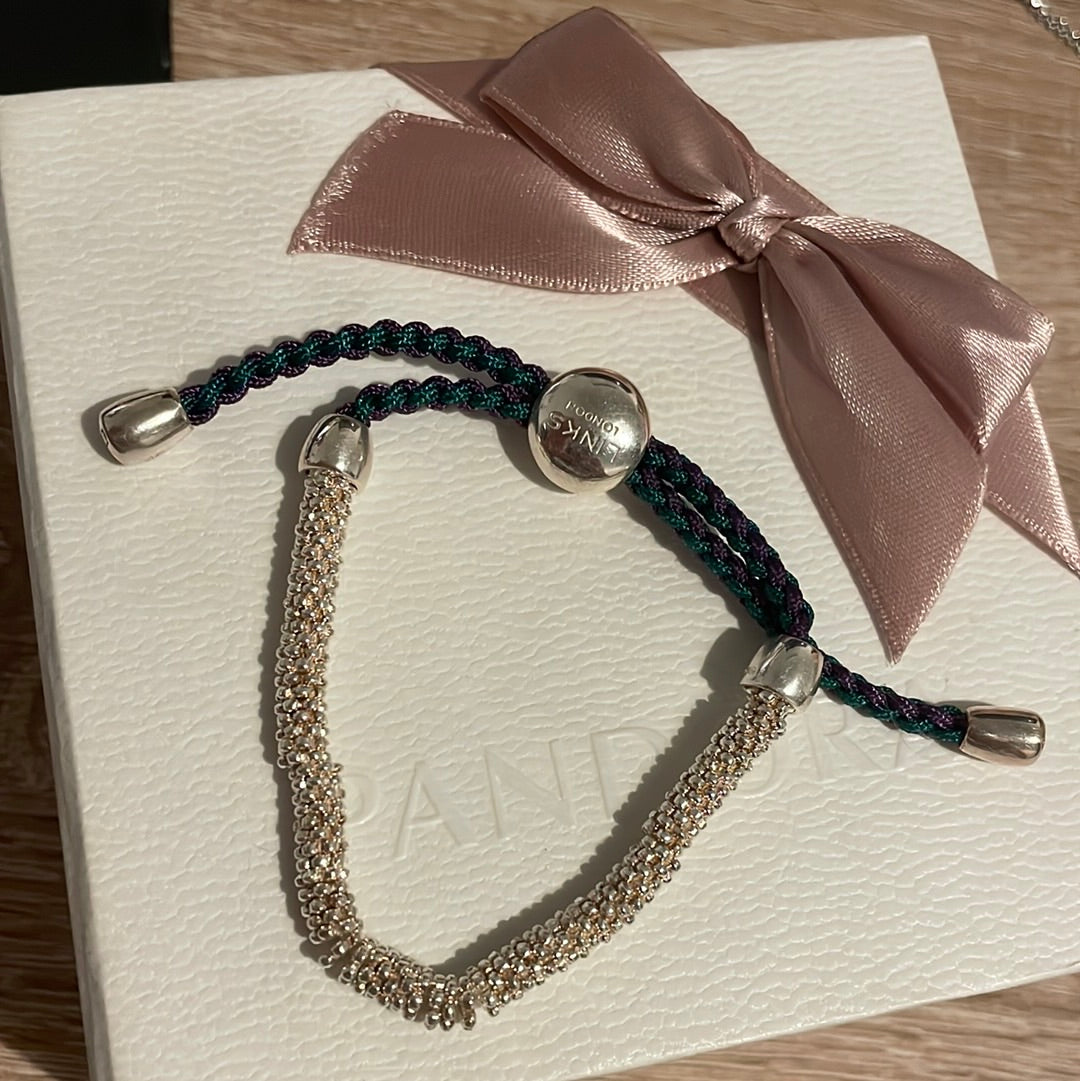 Genuine Links of London Sterling Silver Half Sweetie Bracelet Slider Bar