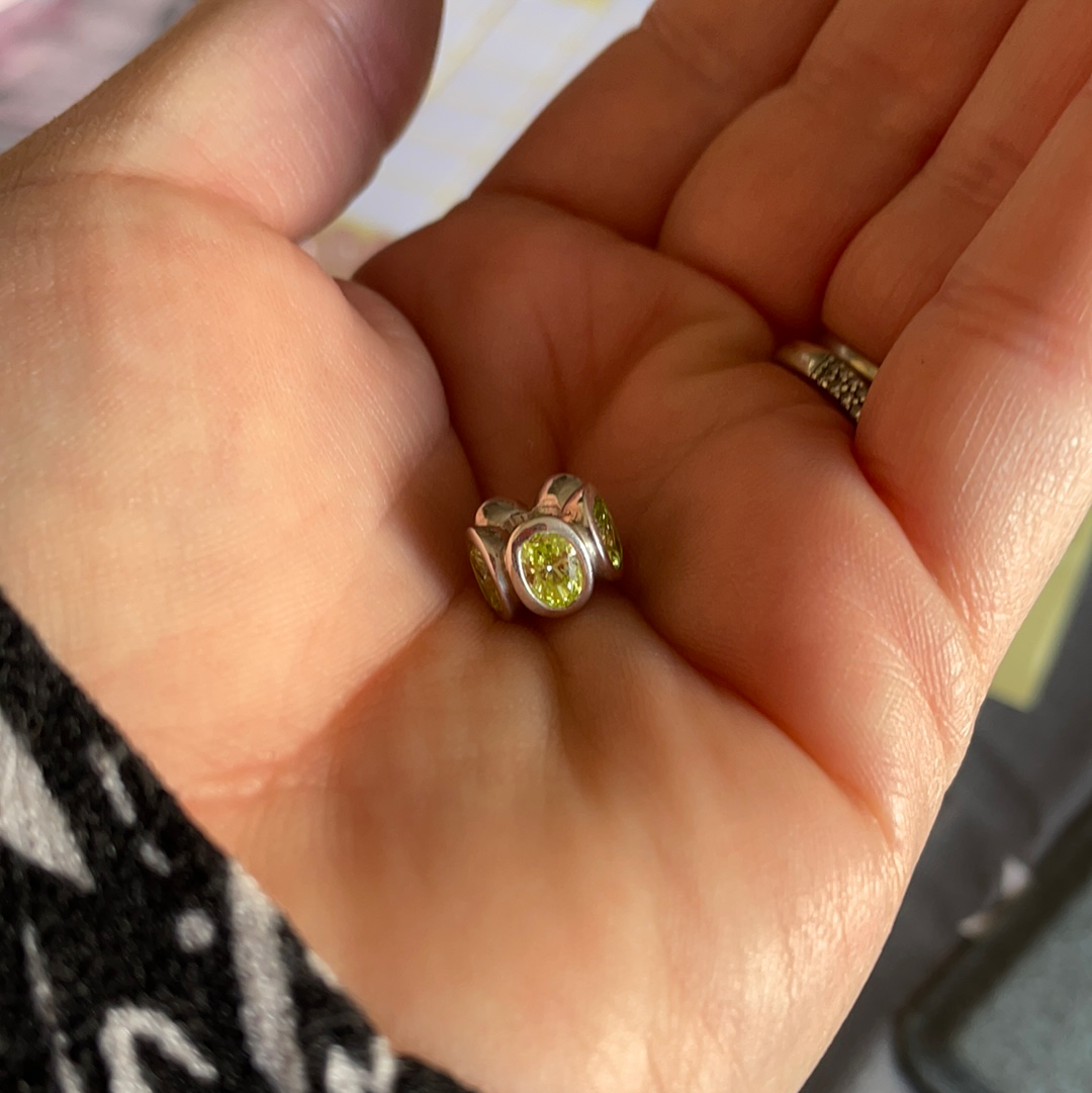 Genuine Pandora Oval Light in Light Green Colour