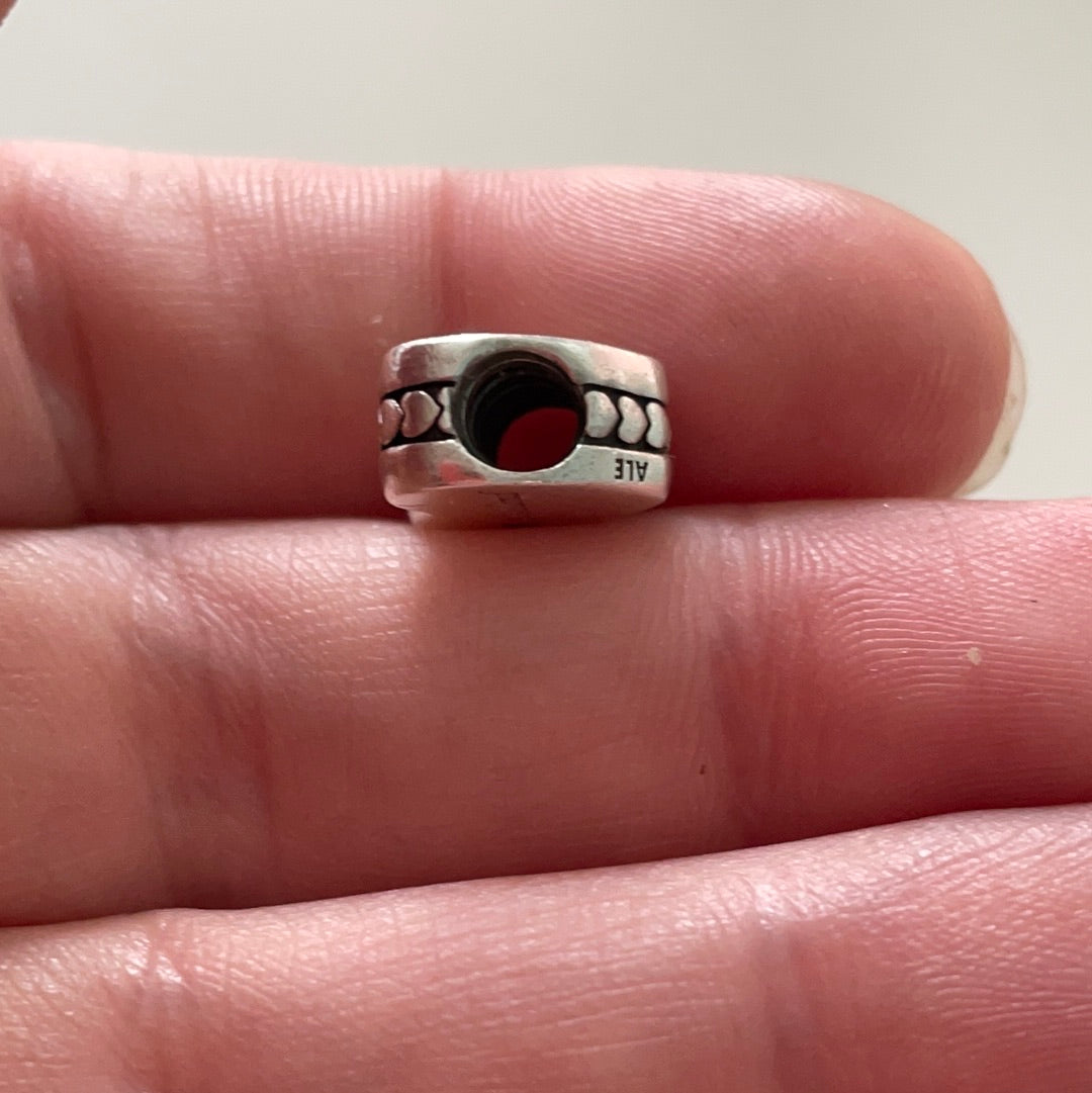 Genuine Pandora Scotland Enamel Heart Travel Charm