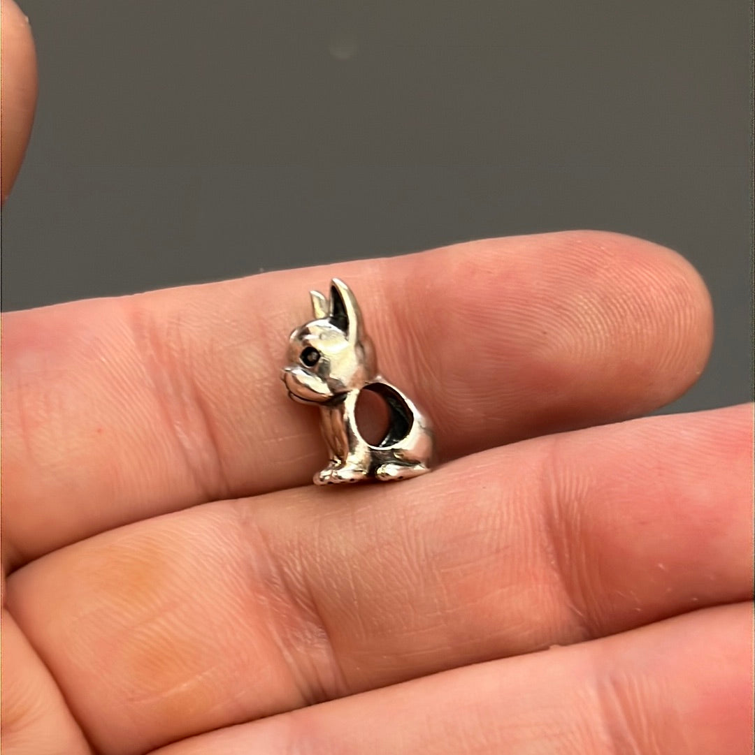 Sterling Silver Bulldog Dog Charms