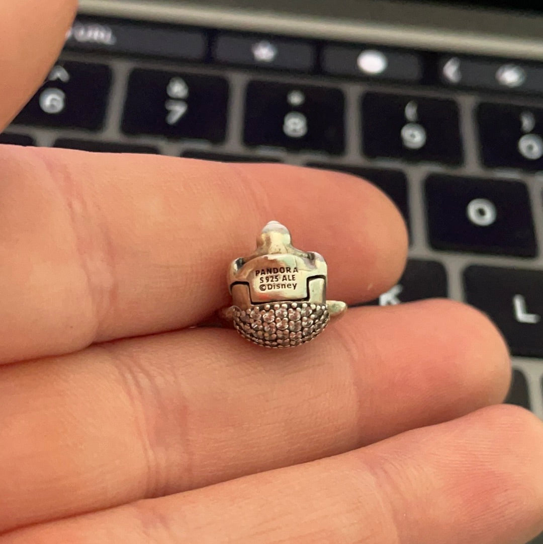 Genuine Pandora Disney Mickey Mouse Limited Edition 2015 Pave Charm Clip