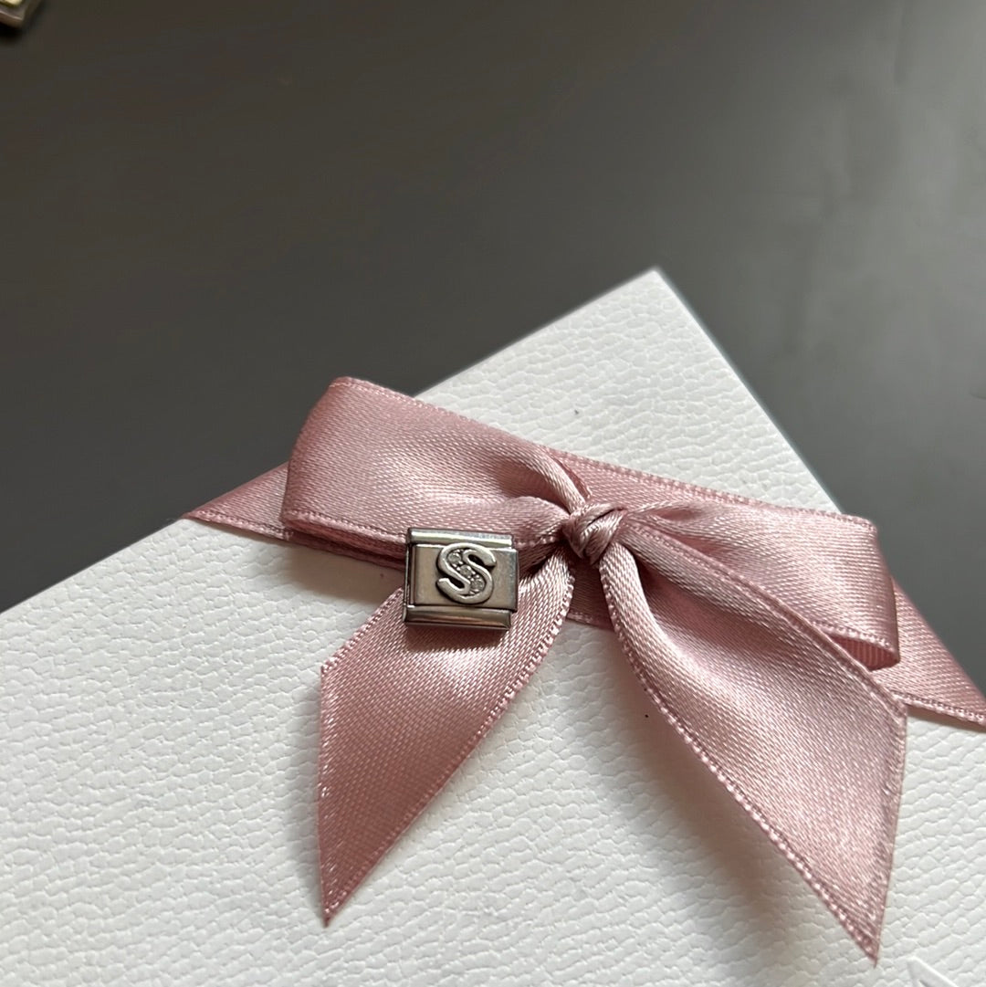 Genuine Nomination Silver Link Charm Letter S Initial