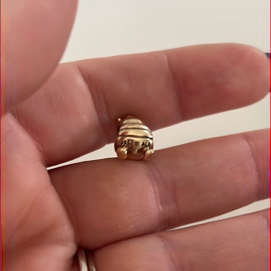 Genuine Pandora Solid Gold 14ct Queen Bee Rare Charm
