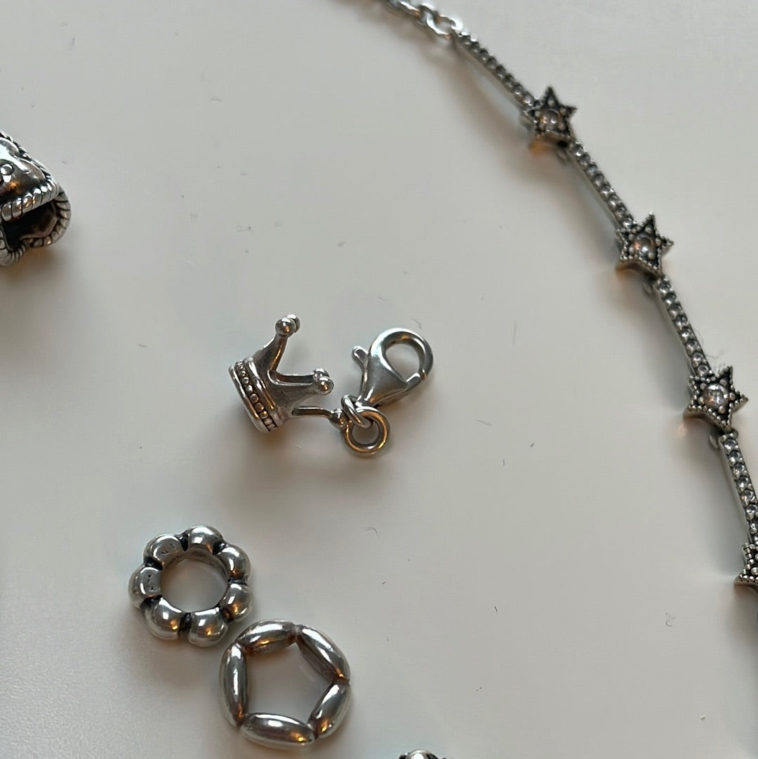 Genuine Thomas Sabo Sterling Silver Crown Clip Charm