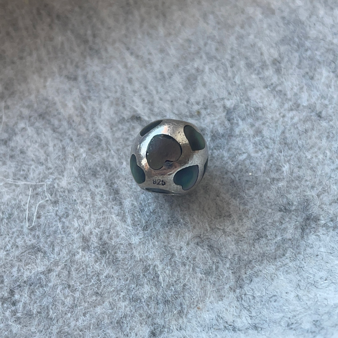 Genuine Pandora Pearl Heart Charm Various Colour Options