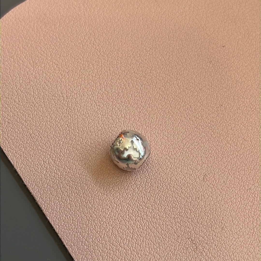 Genuine Pandora Disney Parks Enamel Pearlescent Cinderella Castle Charm RARE