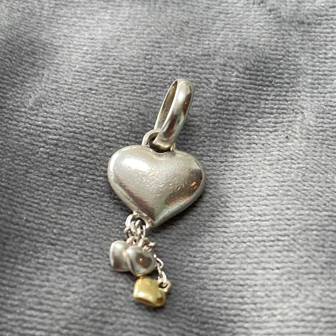 Genuine Links of London Heart “Three little words” Charm fits on Sweetie Bracelet