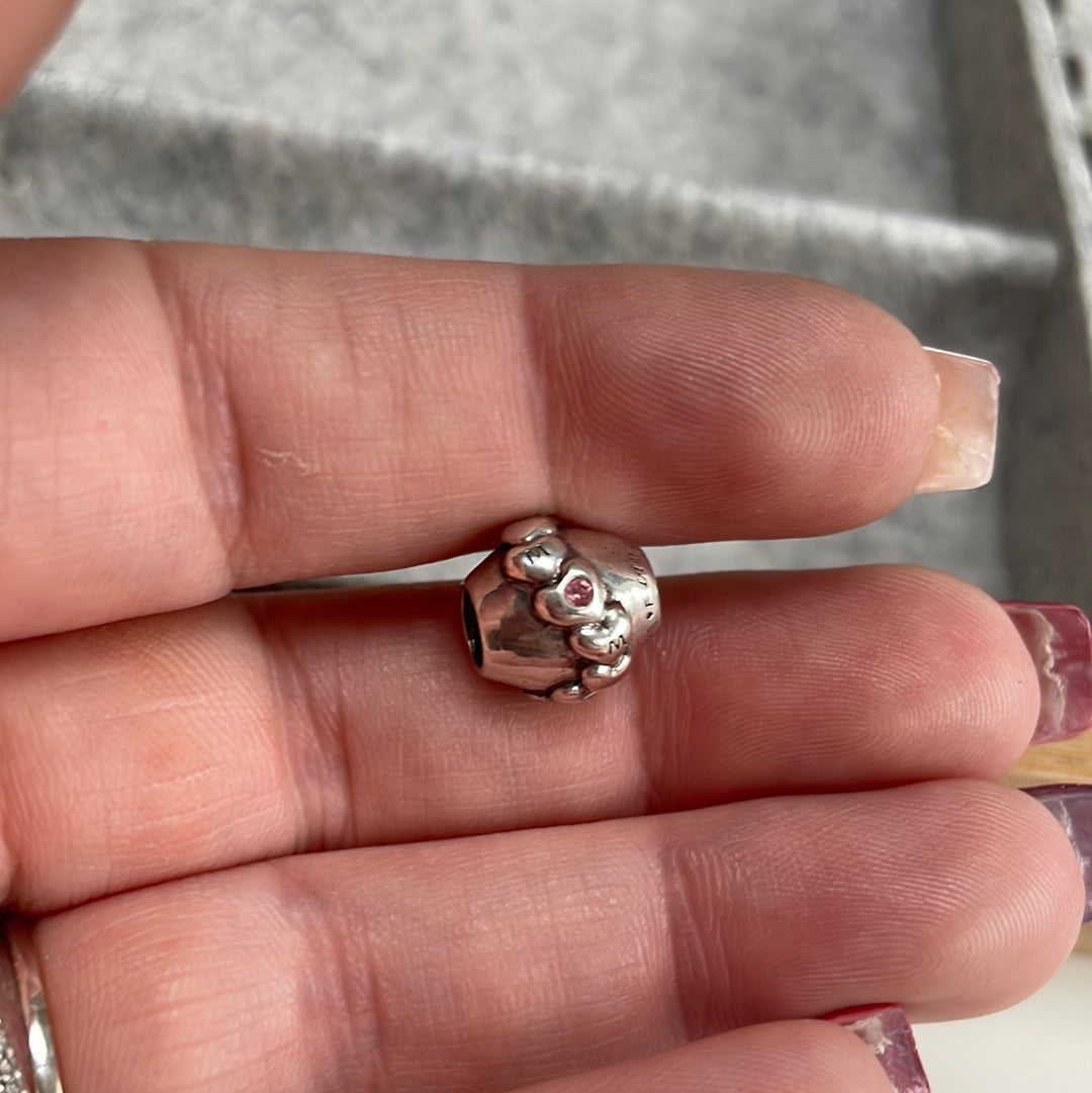Genuine Chamilia Mum Charm Hearts and Stones