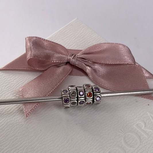 Genuine Pandora Colour Stone Spacer CZ Pave Spacer
