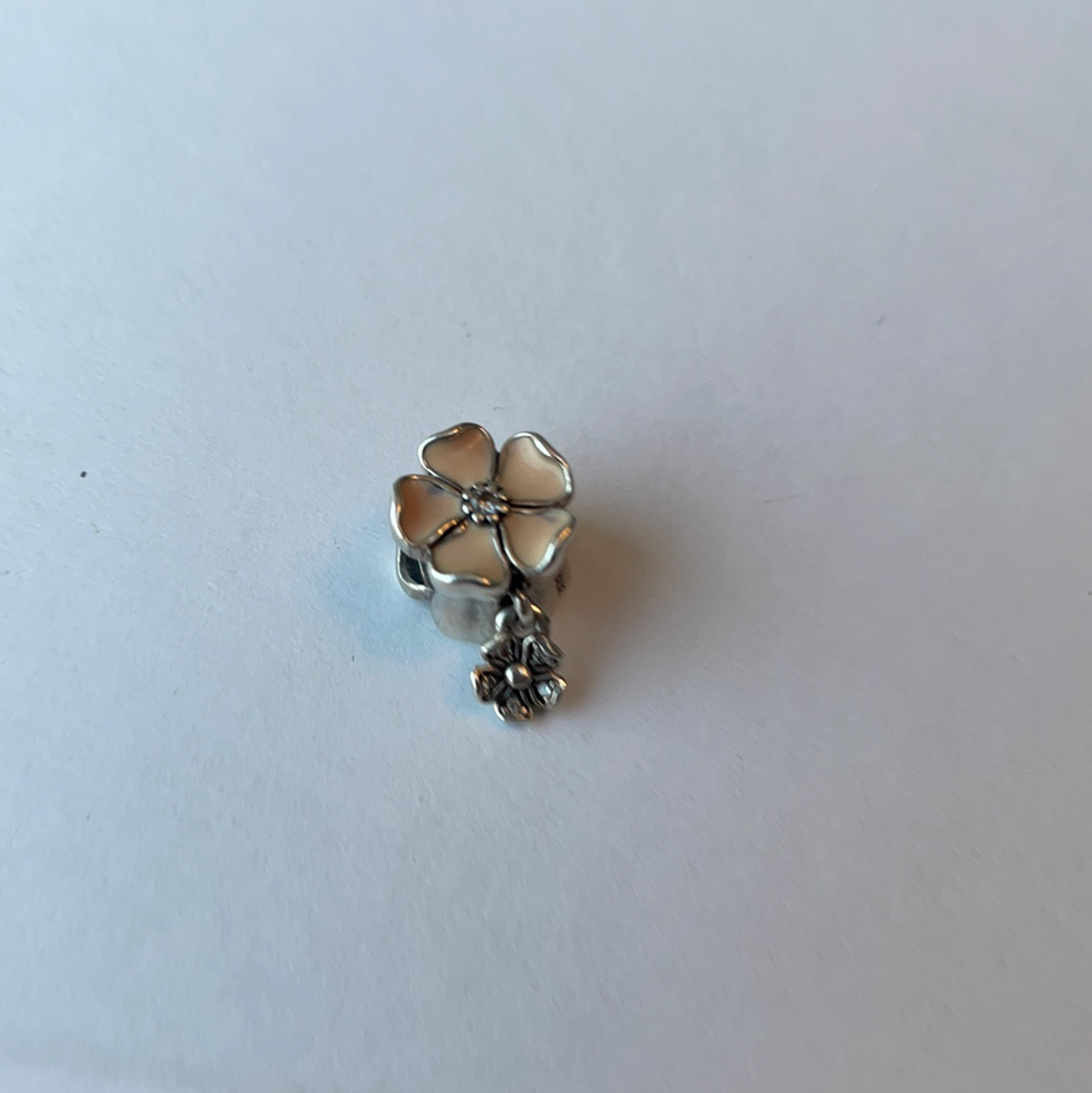 Genuine Pandora Bloom Meadow Blossom Flower Charm Dangle Enamel