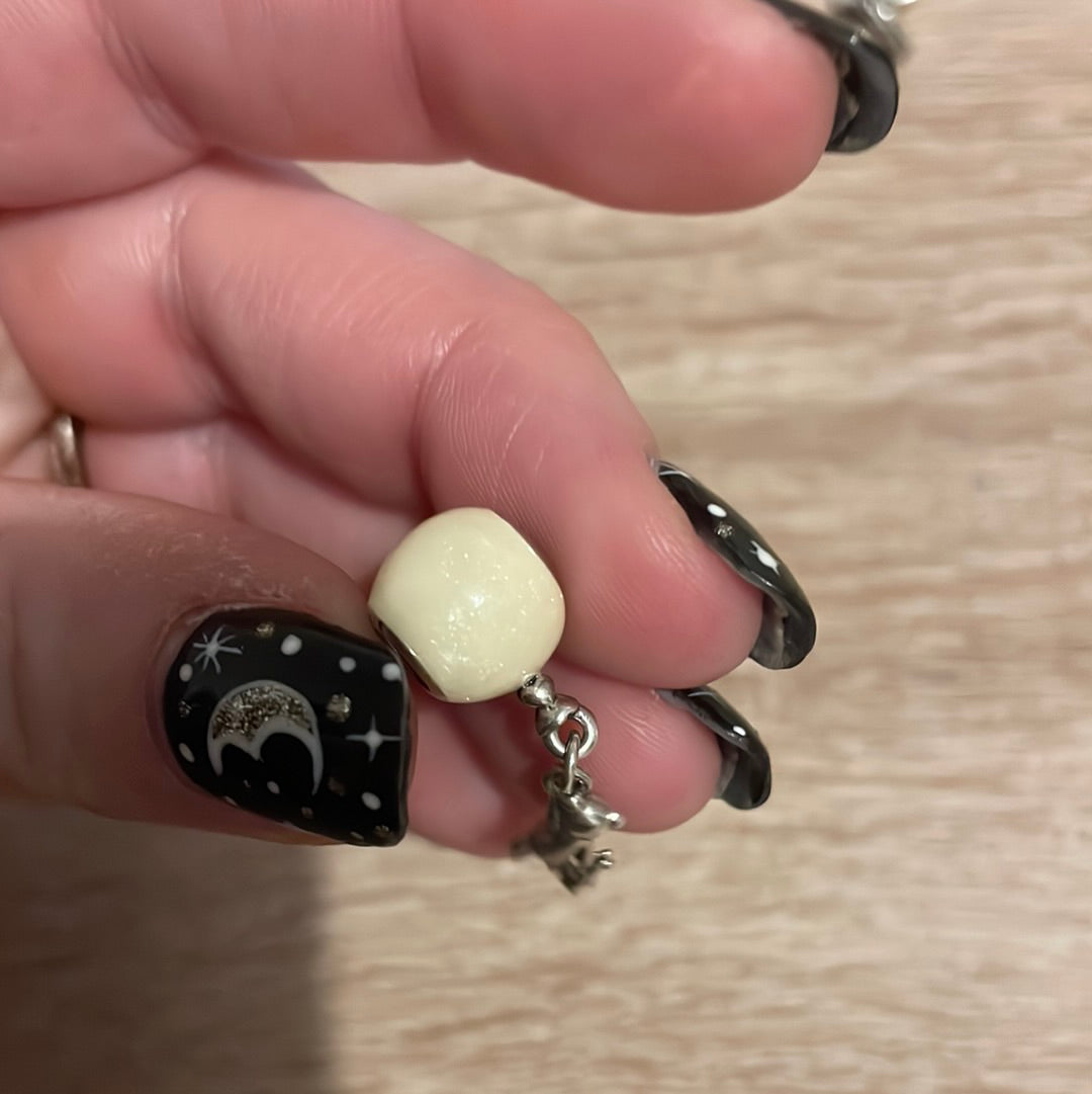 Genuine Pandora Bear and Baby Rabbit With Enamel Balloon Pendant Charm Beautiful